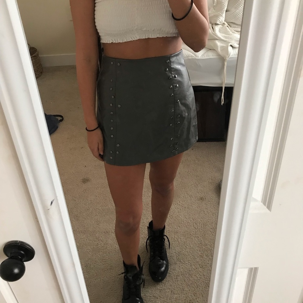 LF leather skirt